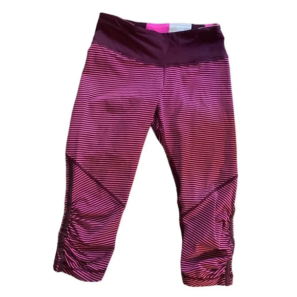 Lululemon Run: For Your Life Crop in Raspberry Glo Light - Picture 7 of 14
